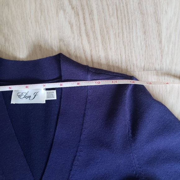 [NWT] Eliza J Midi Wrap Sweater Dress - In… - Picture 13 of 14